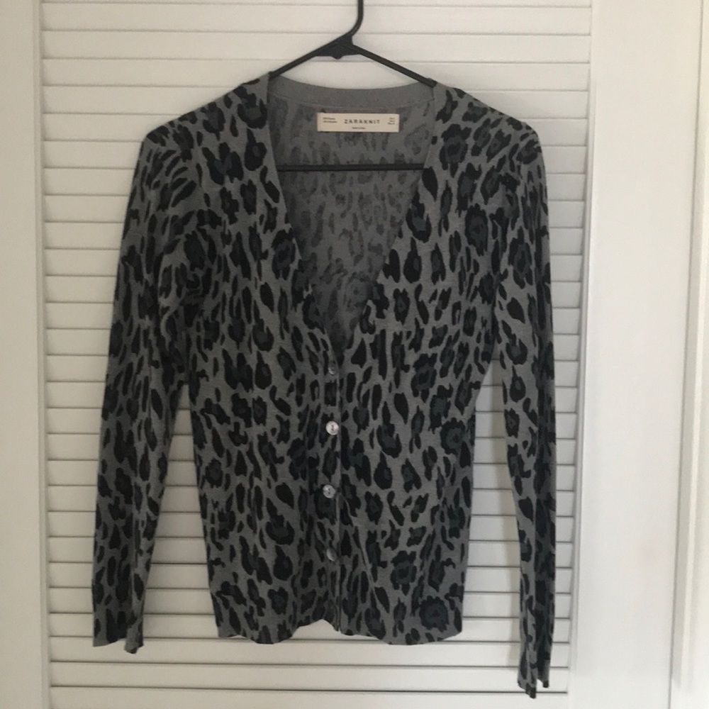 Zara printed cardigan
